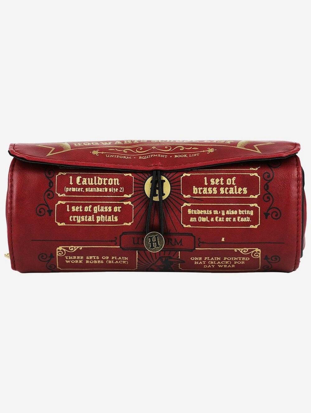 Harry Potter Hogwarts List Roll-Up Makeup Bag
